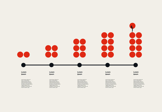 Building Business Growth Strategy Infographic Template with Illustration