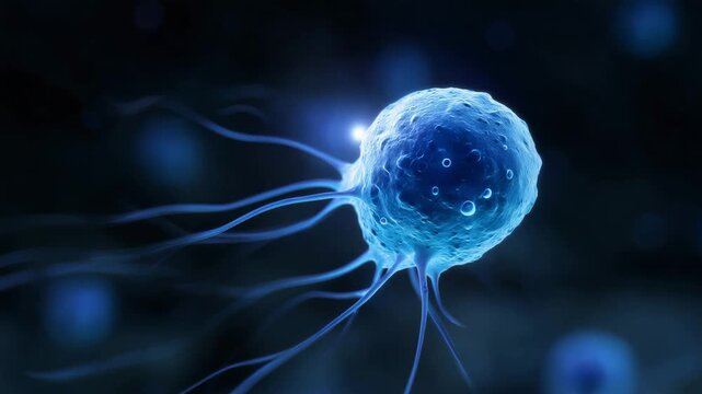 Abstract fertilization scene with glowing ovum and sperm cells, reproductive biology and IVF medical research background fertilization, ovum, spermatozoa, reproductive biology