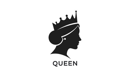 Silhouette of a queen in profile © Zilong