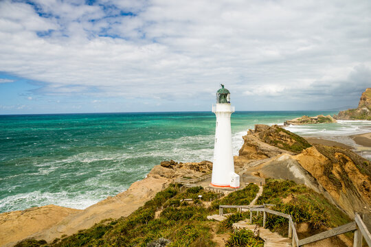 Scenic Coastline at Castlepoint Lighthouse