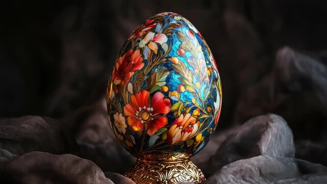 Colorful Painted Easter Egg