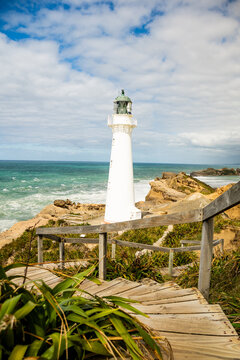 Lighthouse at Castlepoint New Zealand