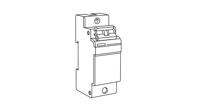Electrical Circuit Breaker, Miniature Circuit Breaker, MCB, Safety Device, Electrical Protection