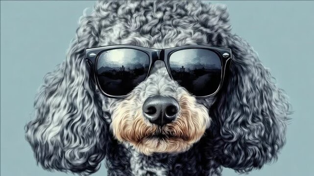 Cute Dog with Sunglasses
