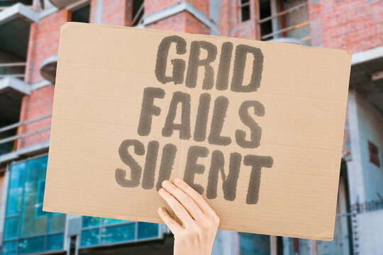"Grid Fails Silent" Electrical grids fail without visible warning until outage occurs. ELECTRICAL. GRIDS. INCREMENTALLY. OUTAGE. WARNING.