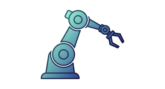 Industrial robotic arm for modern automated manufacturing and assembly line processes