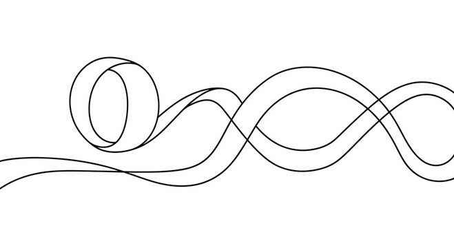 Abstract Roller Coaster Line Art: Motion, Speed, and Thrill