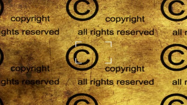 Copyright Background with All Rights Reserved Text Texture