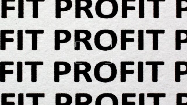 Repeated Profit Text Background for Business and Financial Growth Concept