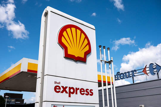 Shell Express petrol station in Belgium