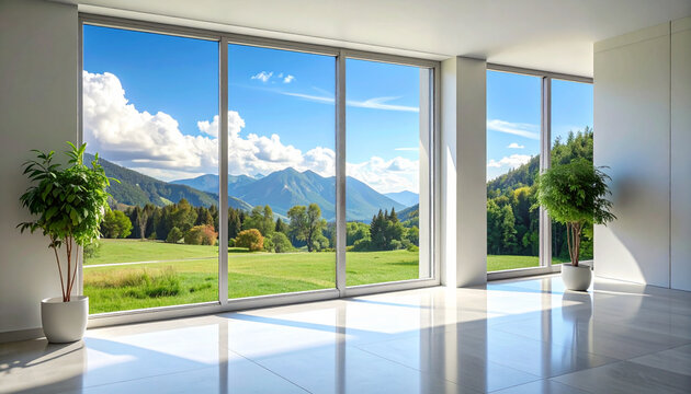 Room with Large Windows