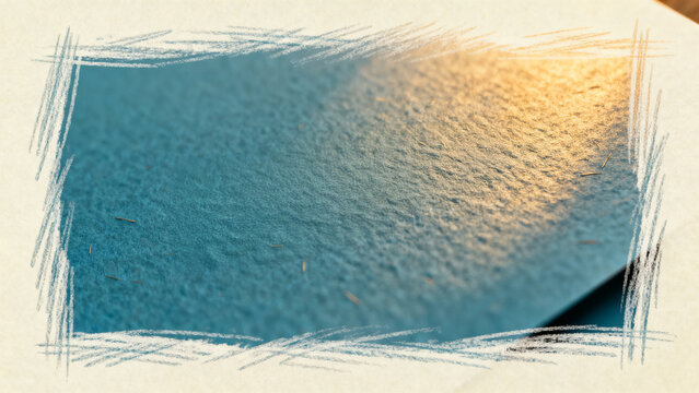 Blue paper texture background with soft grain surface, evoking vintage craft aesthetic and minimal artistic stationery design, suitable for branding, templates, invitations, and creative digital compo