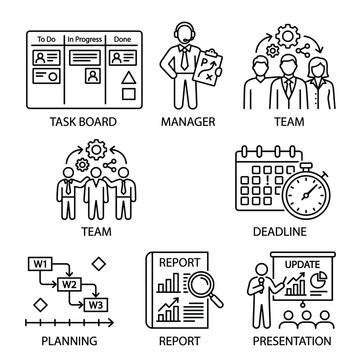 Task Board Manager Team With Deadline With Planning