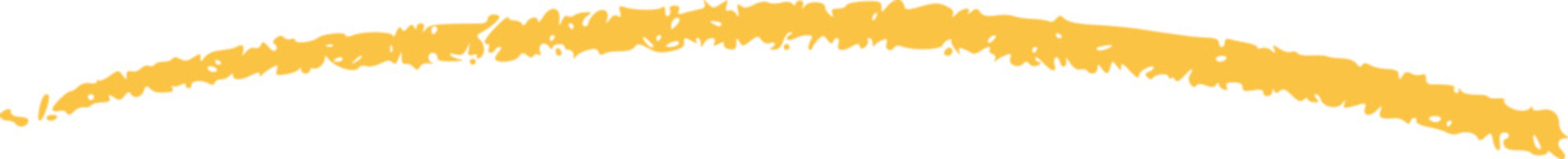 Fototapeta premium Yellow hand drawn lines, pencil, crayon, and brush strokes. Creative sketch element, artistic texture for design, highlight marks, doodles, notes, and decoration