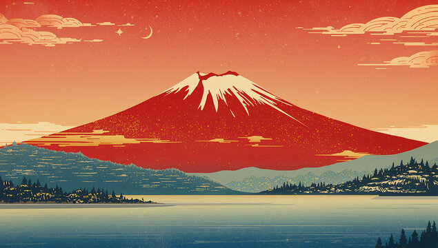 赤富士」の写真素材 | 17,464件の無料イラスト画像 | Adobe Stock