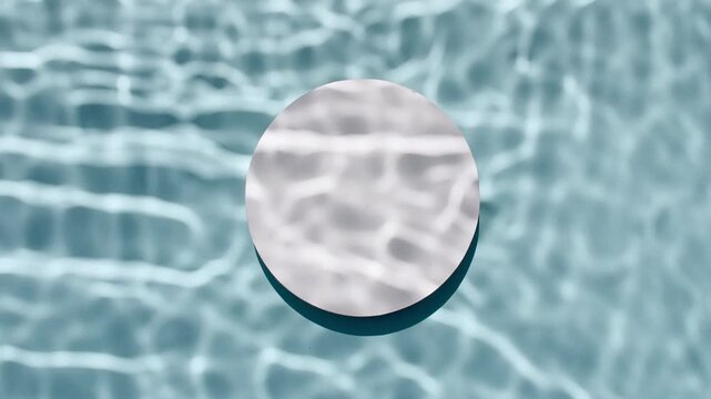 Water texture with waves and reflections sunlight in slow motion. Drop shadow effect with wave refraction of light. Sun and shadows. Motion clean swimming pool ripples and wave. High quality 4k