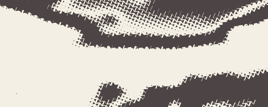 Triangular Halftone Texture Retro wave Vector Geometric Technology Abstract Background. Half Tone Triangles Retro Colored Pattern. Minimal 80s Style Dynamic Tech Structure Wallpaper