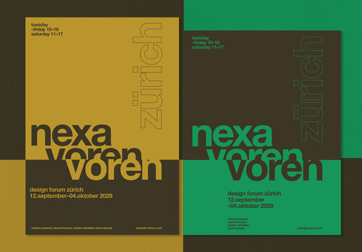 Creative Design Forum Swiss Poster Layout