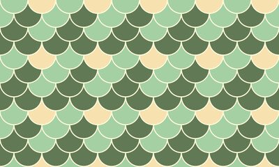 Seamless pastel green and beige fish scale pattern.  Perfect for textile design, website backgrounds, or decorative projects.  Evokes calmness and elegance a subtle yet stylish repeating texture. © Olena