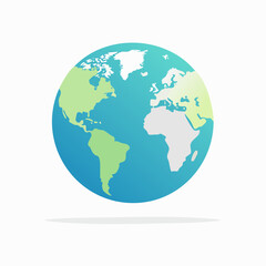 Obraz premium Stylized illustration of planet Earth