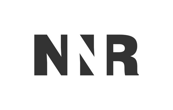 NNR logo design. Initial letter N N R bold font style for tech startups, consulting, corporate branding. Creative company name, headlines typography identity, trendy logotype.