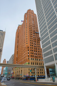 Guardian Building is an Art deco tower built in 1928, located at 645 Griswold Street in historic downtown Detroit, Michigan MI, USA. 