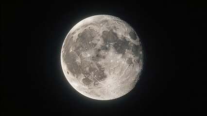 Fototapeta premium Full moon in night sky