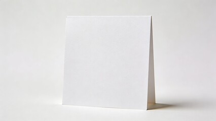 Fototapeta premium The image displays a white card standing on a surface.