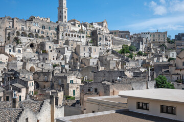 Naklejka premium The Old town of Matera, Basilicata Region, Italy