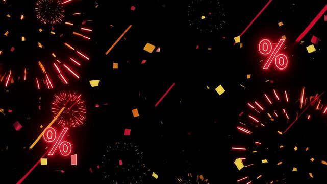 fireworks in the night sky