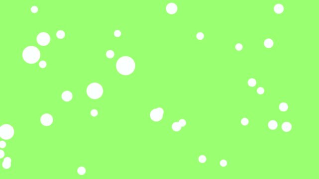 Green slime liquid wave rising with floating bubbles. Cartoon style background animation.