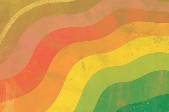Gold red pink caral peach orange yellow lemon lime green abstract background.