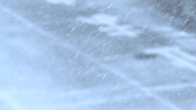 雪の降る景色