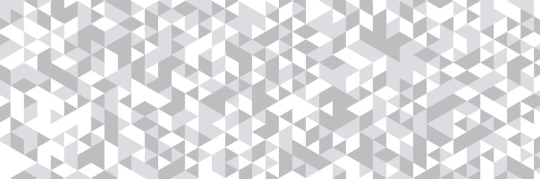 White triangle geometric pattern background, Geometric background made of triangles, Abstract geometric background. Vector 3d illustration. Triangle or pyramid white shapes.