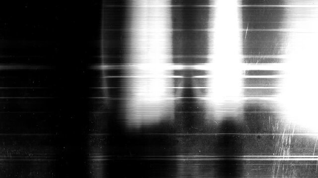 Black and white grunge screen glitch stop motion. Abstract photocopy scan texture animation.
