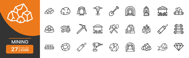 Mining Web Icons in Thin Line Style with Tools © SHEULI