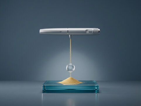 Precision Measurement Pipette Dispensing Sand Sample