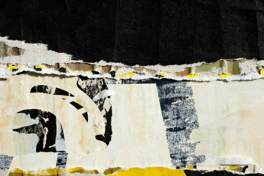 Posters old colorful ripped torn grunge backgrounds creased crumpled paper backdrop surface placard empty space for text