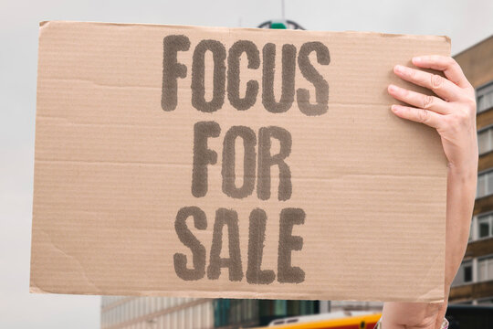 "Focus For Sale" Human focus became a sellable asset. ATTENTION. FOCUS. SALE. ADS. DIGITAL.