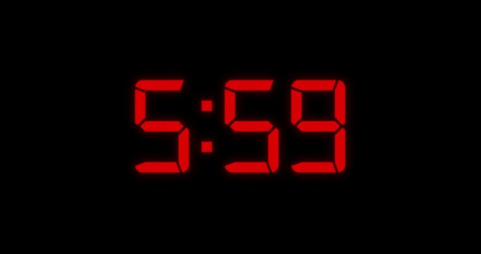 6am Alarm Red Digital