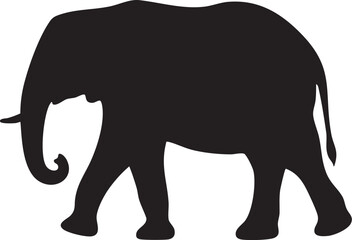 Fototapeta premium elephant silhouette vector