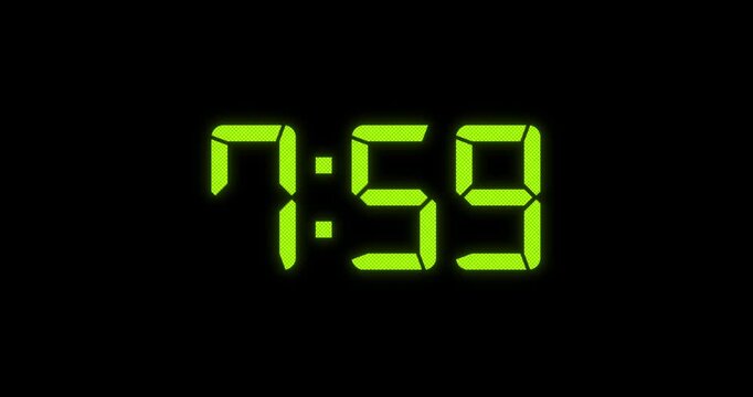 8am Alarm Green Digital