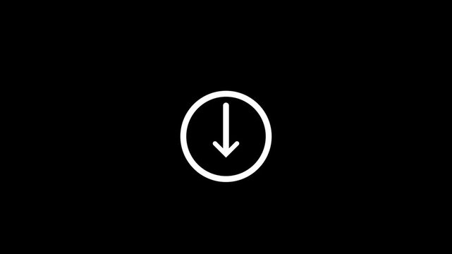 Download progress icons set on black background three stages high quality