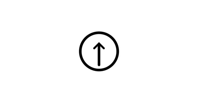 Arrow icon sequence showing progression from left curve to upward pointing arrow