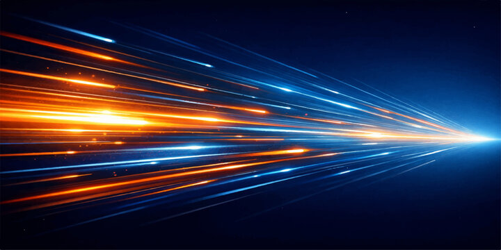 Abstract futuristic light wave background loop with motion blur and glowing neon lines for a fast energy wallpaper pattern