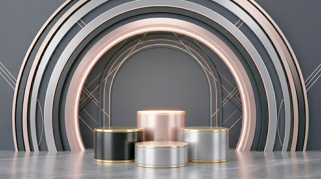 A shiny, closeup 3d illustration of an isolated blank silver stainless steel can on a metallic kitchen sink, perfect as a chrome food container or reflective object