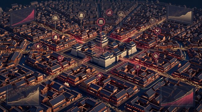 Edo city labyrinth cedar paper