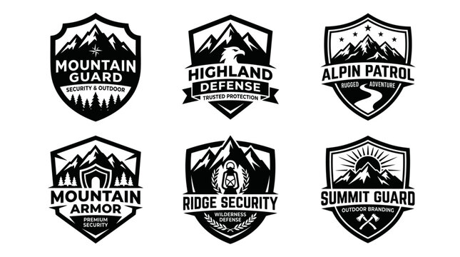 Mountain Guard Logos and Badges.