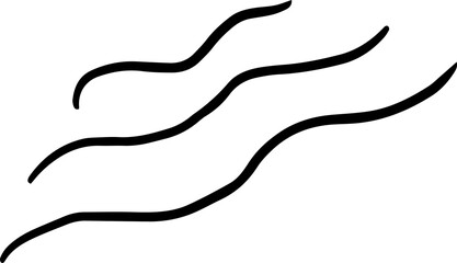 Obraz premium Wave Line Art Abstract