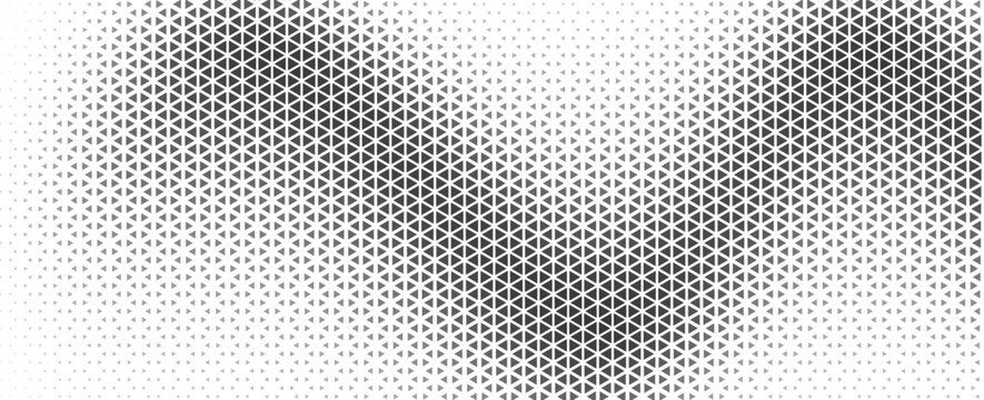 Halftone triangles pattern. abstract triangle background. tringular vector. Abstract geometric gradient background.